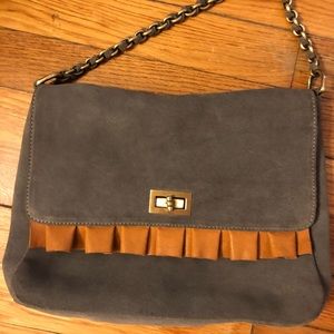 LN NWT Funky Leather (suede) crossbody bag